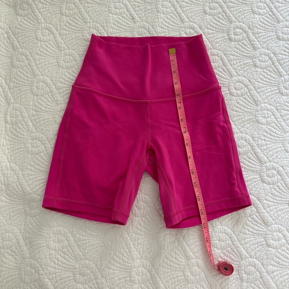 Lululemon high rise align 6 sonic pink biker shorts